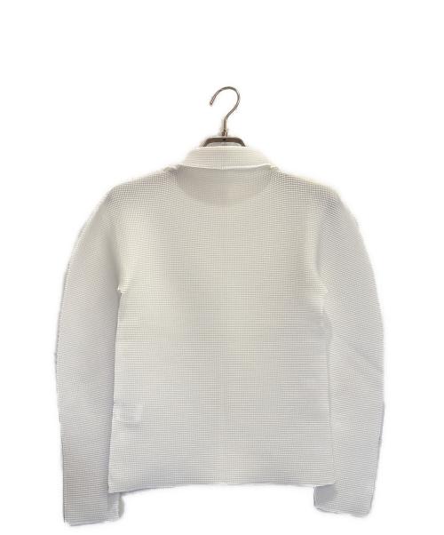 me ISSEY MIYAKE（ミーイッセイ ミヤケ）me ISSEY MIYAKE (ミーイッセイ ミヤケ) プリーツ長袖カットソー ホワイト サイズ:Freeの古着・服飾アイテム
