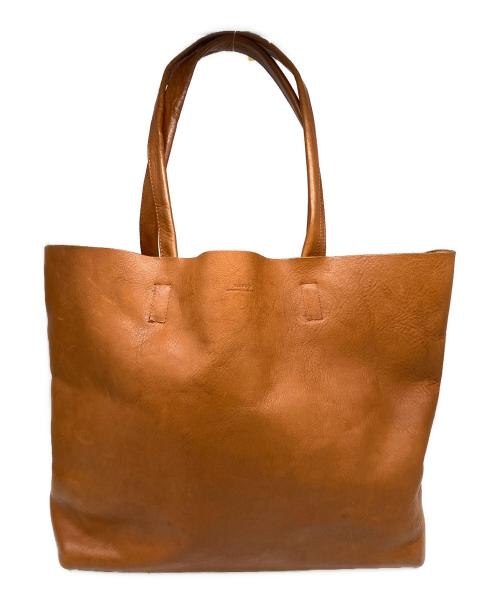 SLOW&CO（スロウアンドコー）SLOW&CO (スロウアンドコー) レザートートバッグ キャメルの古着・服飾アイテム