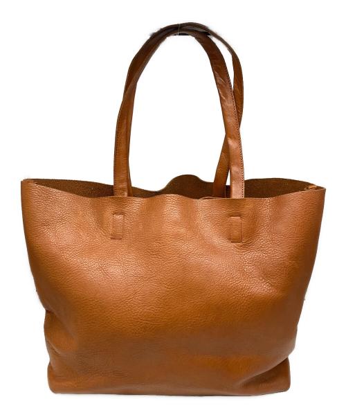 SLOW&CO（スロウアンドコー）SLOW&CO (スロウアンドコー) レザートートバッグ キャメルの古着・服飾アイテム