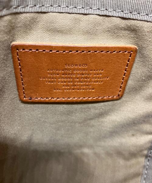 SLOW&CO（スロウアンドコー）SLOW&CO (スロウアンドコー) レザートートバッグ キャメルの古着・服飾アイテム