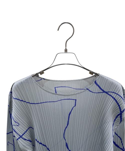 PLEATS PLEASE（プリーツプリーズ）PLEATS PLEASE (プリーツプリーズ) ロングプリーツワンピース グレー サイズ:3の古着・服飾アイテム