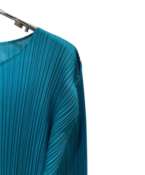 PLEATS PLEASE（プリーツプリーズ）PLEATS PLEASE (プリーツプリーズ) プリーツワンピース グリーン サイズ:2の古着・服飾アイテム