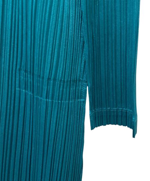 PLEATS PLEASE（プリーツプリーズ）PLEATS PLEASE (プリーツプリーズ) プリーツワンピース グリーン サイズ:2の古着・服飾アイテム