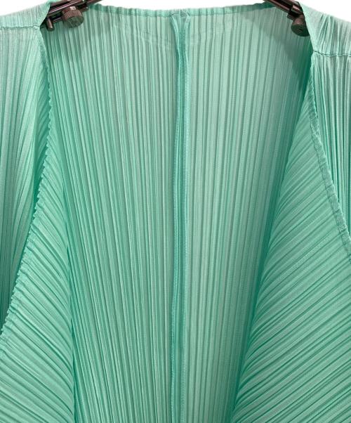 PLEATS PLEASE（プリーツプリーズ）PLEATS PLEASE (プリーツプリーズ) ロングジレ / ベスト 黄緑 サイズ:3の古着・服飾アイテム