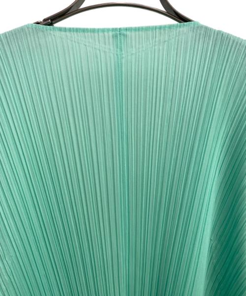 PLEATS PLEASE（プリーツプリーズ）PLEATS PLEASE (プリーツプリーズ) ロングジレ / ベスト 黄緑 サイズ:3の古着・服飾アイテム