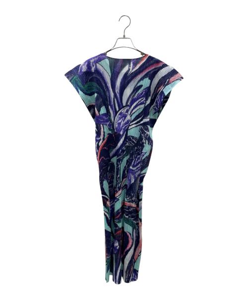 PLEATS PLEASE（プリーツプリーズ）PLEATS PLEASE (プリーツプリーズ) 24SS TARDIVO DRESS/ノースリーブワンピース ネイビー サイズ:3の古着・服飾アイテム