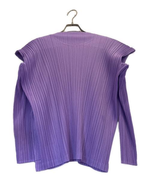 PLEATS PLEASE（プリーツプリーズ）PLEATS PLEASE (プリーツプリーズ) 長袖カットソー パープル サイズ:不明の古着・服飾アイテム