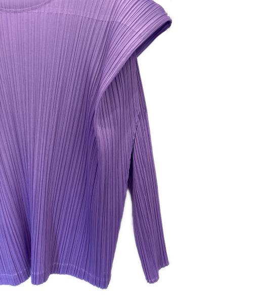 PLEATS PLEASE（プリーツプリーズ）PLEATS PLEASE (プリーツプリーズ) 長袖カットソー パープル サイズ:不明の古着・服飾アイテム