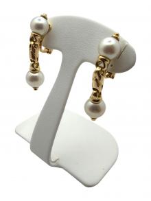 BVLGARI（ブルガリ）の古着「パッソ ドッピオ イヤリング/K18YG/14.9g」