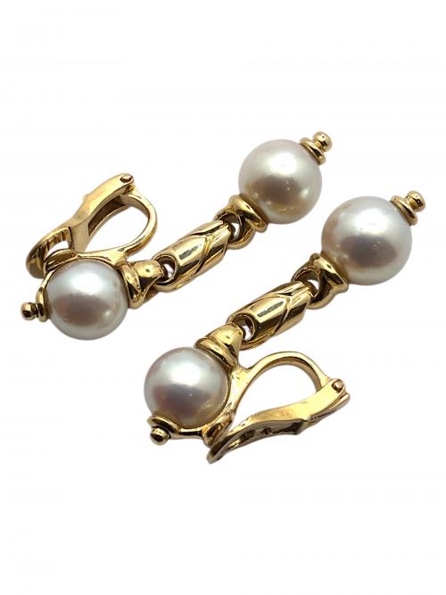 BVLGARI（ブルガリ）BVLGARI (ブルガリ) パッソ ドッピオ イヤリング/K18YG/14.9gの古着・服飾アイテム