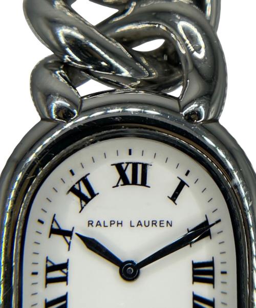RALPH LAUREN（ラルフローレン）RALPH LAUREN (ラルフローレン) STIRRUP PETITE LINK スィテラップ プティリンク/Ref.R0040000/オフホワイト文字盤 白文字盤の古着・服飾アイテム