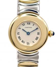 Cartier（カルティエ）の古着「Colisee Belle Epoque コリゼ ベル・エポック Ref.W40001F2 24mm アイボリー文字盤」｜アイボリー文字盤