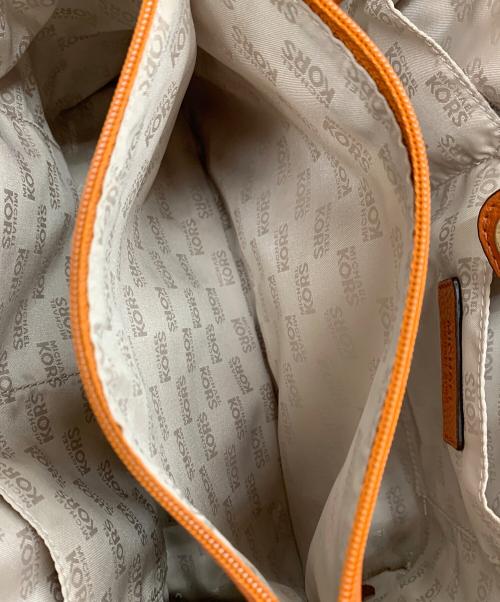 MICHAEL KORS（マイケル・コース）MICHAEL KORS (マイケル・コース) 2WAYショルダーバッグ オレンジの古着・服飾アイテム