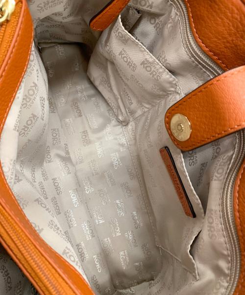 MICHAEL KORS（マイケル・コース）MICHAEL KORS (マイケル・コース) 2WAYショルダーバッグ オレンジの古着・服飾アイテム