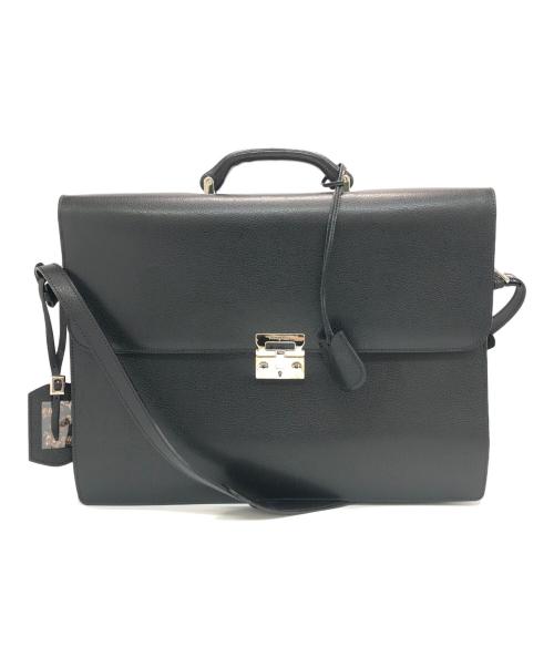 Salvatore Ferragamo（サルヴァトーレ フェラガモ）Salvatore Ferragamo (サルヴァトーレ フェラガモ) ブリーフケース ブラックの古着・服飾アイテム