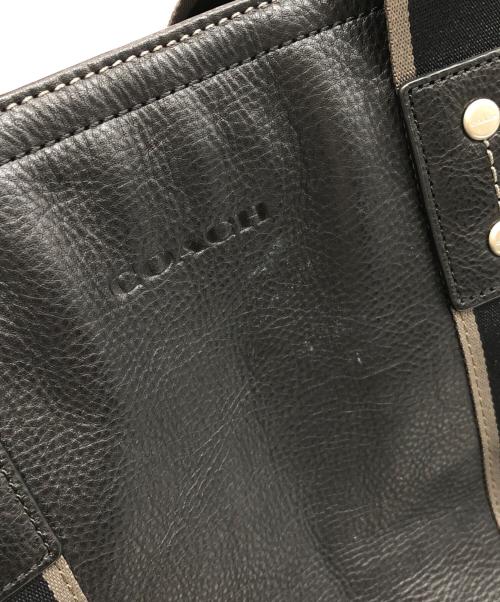COACH（コーチ）COACH (コーチ) ヘリテージトートバッグ ブラックの古着・服飾アイテム