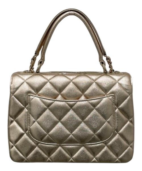 CHANEL（シャネル）CHANEL (シャネル) トップハンドル フラップ バッグ シャンパンゴールドの古着・服飾アイテム