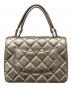 CHANEL (シャネル) トップハンドル フラップ バッグ シャンパンゴールド：700000円