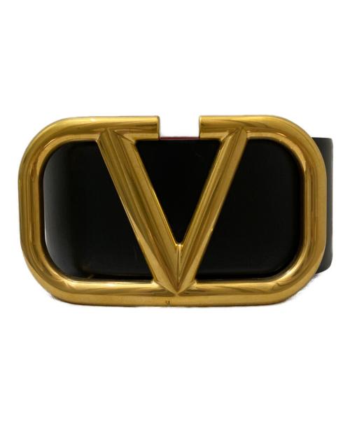 VALENTINO GARAVANI（ヴァレンティノ・ガラヴァーニ）VALENTINO GARAVANI (ヴァレンティノ・ガラヴァーニ) レザーベルト ブラックの古着・服飾アイテム