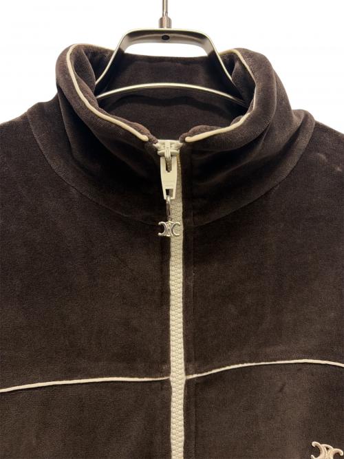 CELINE（セリーヌ）CELINE (セリーヌ) ベルベットトラックジャケット ブラウン サイズ:Mの古着・服飾アイテム