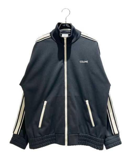 CELINE（セリーヌ）CELINE (セリーヌ) Track Suit Jacket Double Face Jersey/トラックスーツジャケット ダブルフェイスジャージー/2Y490121O ブラック サイズ:XSの古着・服飾アイテム