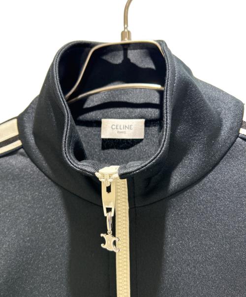 CELINE（セリーヌ）CELINE (セリーヌ) Track Suit Jacket Double Face Jersey/トラックスーツジャケット ダブルフェイスジャージー/2Y490121O ブラック サイズ:XSの古着・服飾アイテム