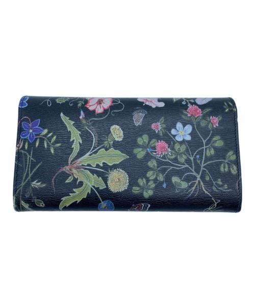 GUCCI（グッチ）GUCCI (グッチ) 長財布　クリスナイトフローラ ブラックの古着・服飾アイテム