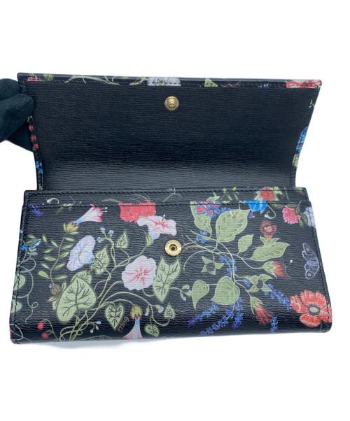GUCCI（グッチ）GUCCI (グッチ) 長財布　クリスナイトフローラ ブラックの古着・服飾アイテム