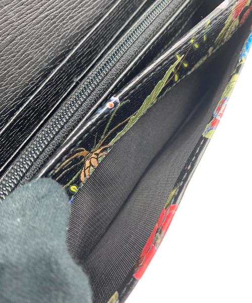 GUCCI（グッチ）GUCCI (グッチ) 長財布　クリスナイトフローラ ブラックの古着・服飾アイテム