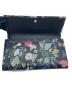 中古・古着 GUCCI (グッチ) 長財布　クリスナイトフローラ ブラック：12000円