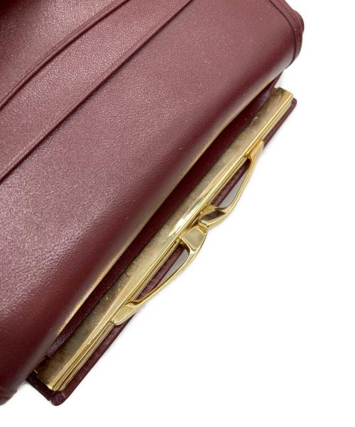 Cartier（カルティエ）Cartier (カルティエ) マストライン 3つ折り財布 ボルドーの古着・服飾アイテム