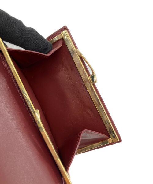 Cartier（カルティエ）Cartier (カルティエ) マストライン 3つ折り財布 ボルドーの古着・服飾アイテム