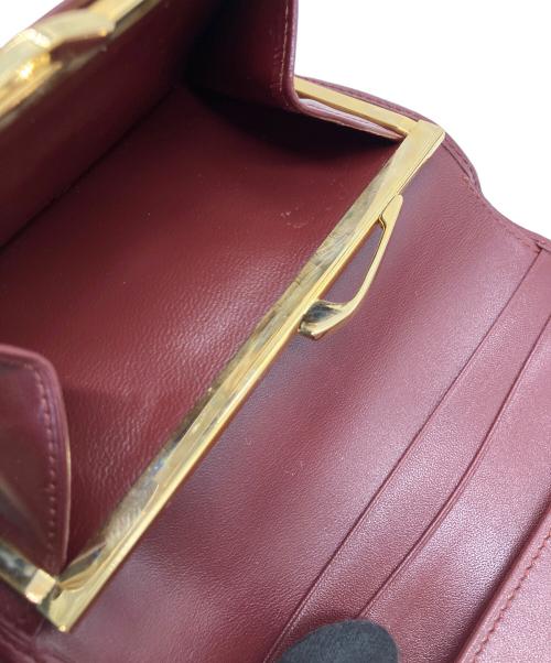 Cartier（カルティエ）Cartier (カルティエ) マストライン 3つ折り財布 ボルドーの古着・服飾アイテム