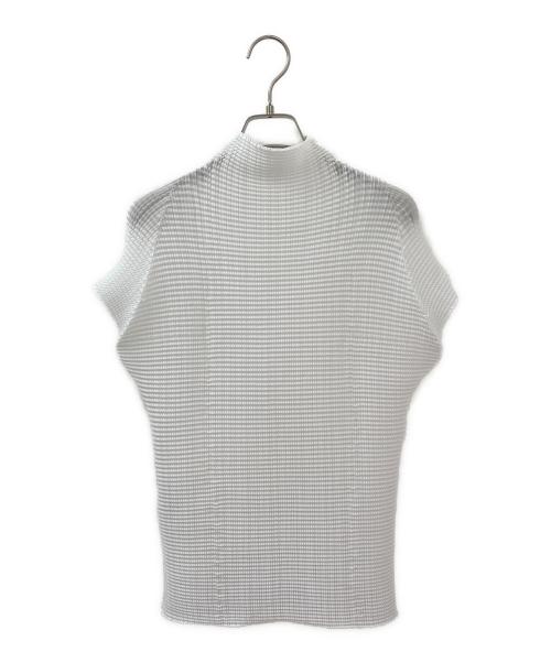 me ISSEY MIYAKE（ミーイッセイ ミヤケ）me ISSEY MIYAKE (ミーイッセイ ミヤケ) プリーツカットソー ホワイト サイズ:2の古着・服飾アイテム