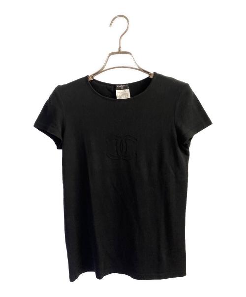 CHANEL（シャネル）CHANEL (シャネル) 半袖ニット ブラック サイズ:36の古着・服飾アイテム