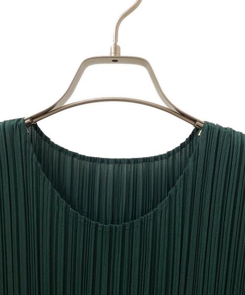 PLEATS PLEASE（プリーツプリーズ）PLEATS PLEASE (プリーツプリーズ) ノースリーブワンピース グリーン サイズ:2の古着・服飾アイテム