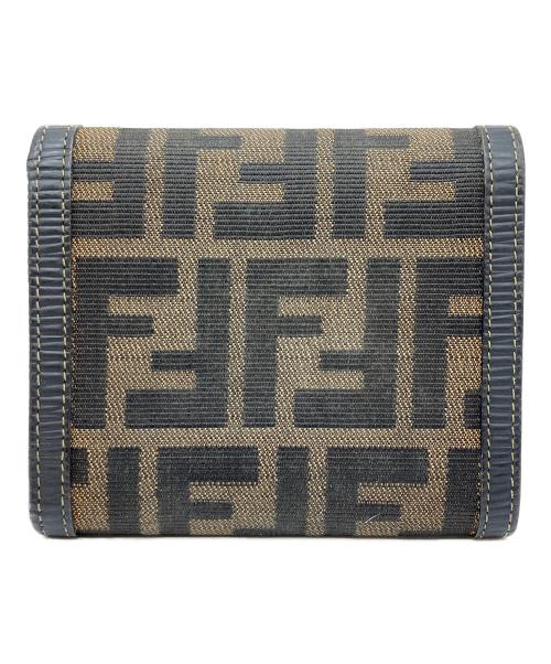 FENDI（フェンディ）FENDI (フェンディ) 3つ折り財布 ズッカ ブラックの古着・服飾アイテム