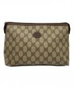 GUCCIグッチ）の古着「OLDGUCCI GGセカンドバッグ」｜ブラウン