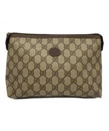 GUCCI（グッチ）の古着「OLDGUCCI GGセカンドバッグ」｜ブラウン