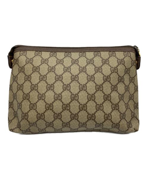 GUCCI（グッチ）GUCCI (グッチ) OLDGUCCI GGセカンドバッグ ブラウンの古着・服飾アイテム
