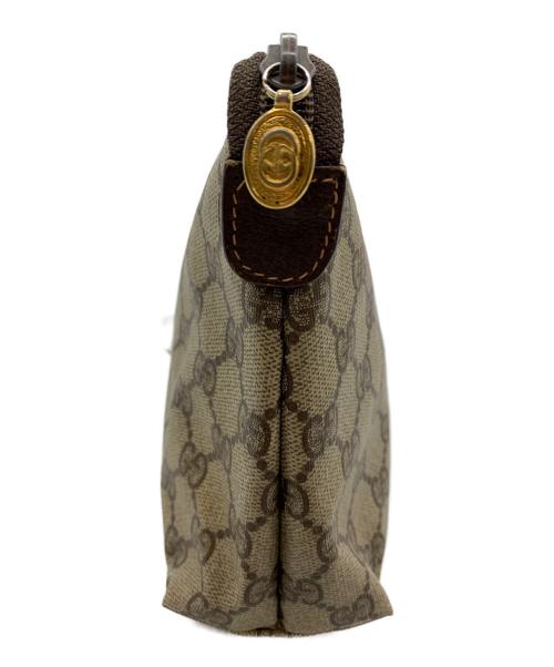 GUCCI（グッチ）GUCCI (グッチ) OLDGUCCI GGセカンドバッグ ブラウンの古着・服飾アイテム
