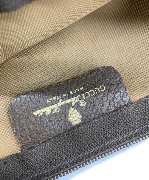 GUCCI（グッチ）GUCCI (グッチ) OLDGUCCI GGセカンドバッグ ブラウンの古着・服飾アイテム