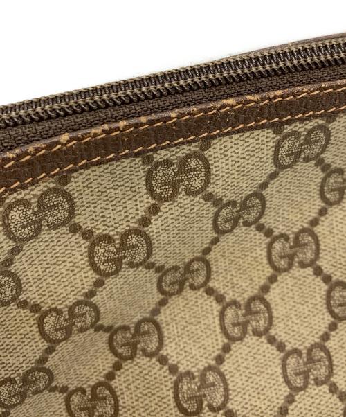 GUCCI（グッチ）GUCCI (グッチ) OLDGUCCI GGセカンドバッグ ブラウンの古着・服飾アイテム