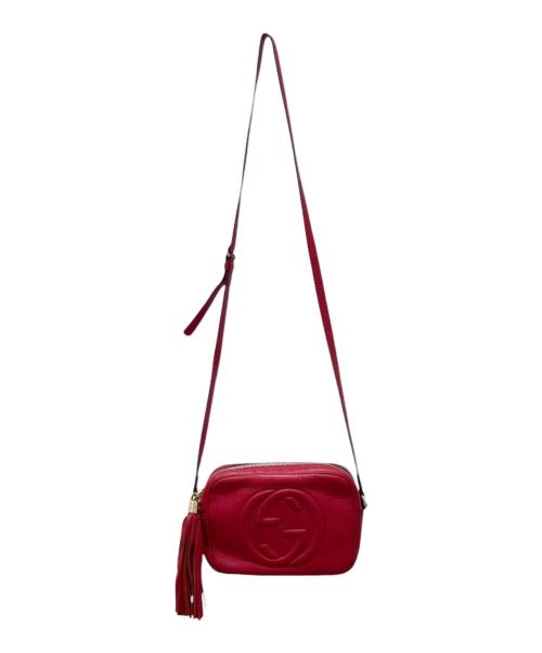 GUCCI（グッチ）GUCCI (グッチ) ソーホー スモール ディスコバッグ レッドの古着・服飾アイテム