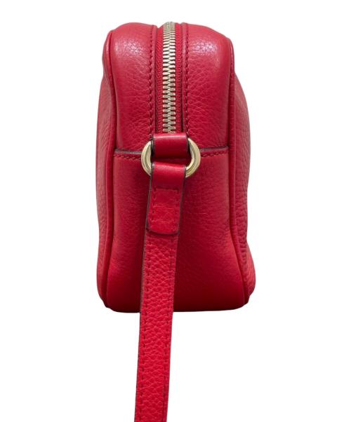 GUCCI（グッチ）GUCCI (グッチ) ソーホー スモール ディスコバッグ レッドの古着・服飾アイテム