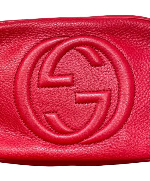 GUCCI（グッチ）GUCCI (グッチ) ソーホー スモール ディスコバッグ レッドの古着・服飾アイテム