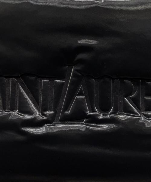 Saint Laurent Paris（サンローランパリ）Saint Laurent Paris (サンローランパリ) シルクテックキャンバス ロゴトートバッグ ブラックの古着・服飾アイテム