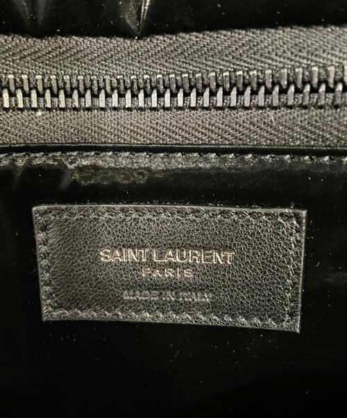 Saint Laurent Paris（サンローランパリ）Saint Laurent Paris (サンローランパリ) シルクテックキャンバス ロゴトートバッグ ブラックの古着・服飾アイテム