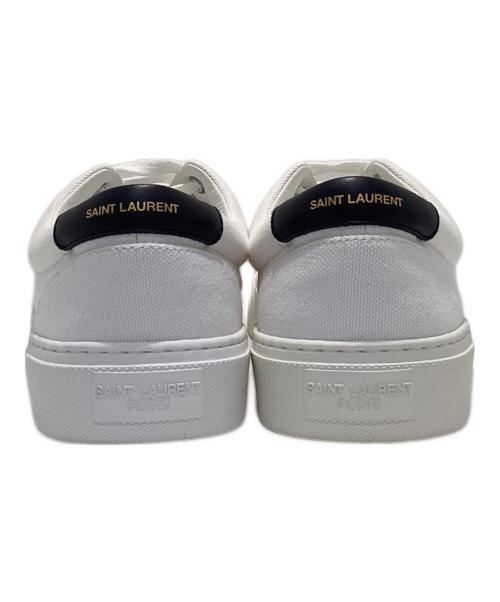 Saint Laurent Paris（サンローランパリ）Saint Laurent Paris (サンローランパリ) キャンバス ローカットスニーカー ホワイト サイズ:41の古着・服飾アイテム