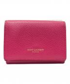 Saint Laurent Parisサンローランパリ）の古着「3つ折り財布」｜ショッキングピンク
